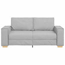 2-personers sofa skygrå 180x78x84 cm stof