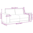 2-personers sofa skygrå 180x78x84 cm stof
