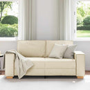 2-personers sofa i linned 180x78x84 cm