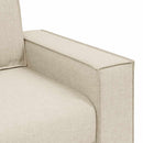 2-personers sofa i linned 180x78x84 cm