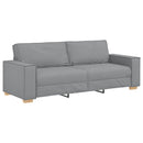 3-personers sofa lysegrå 220x78x84 cm stof