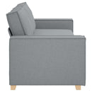 3-personers sofa lysegrå 220x78x84 cm stof