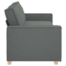 3-personers sofa mørkegrå 220x78x84 cm stof