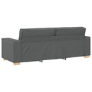 3-personers sofa mørkegrå 220x78x84 cm stof