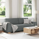 3-personers sofa mørkegrå 220x78x84 cm stof