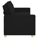 3-personers sofa sort 220x78x84 cm stof