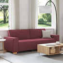 3-personers sofa Vinrød 220 cm Stof