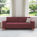 3-personers sofa Vinrød 220 cm Stof