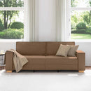 3-personers sofa Brun 220 cm Stof