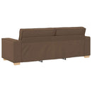 3-personers sofa Brun 220 cm Stof