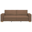 3-personers sofa Brun 220 cm Stof