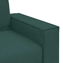 3-personers sofa Mørkegrøn 220 cm Stof