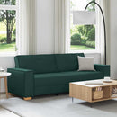 3-personers sofa Mørkegrøn 220 cm Stof