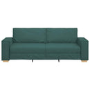 3-personers sofa Mørkegrøn 220 cm Stof