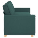 3-personers sofa Mørkegrøn 220 cm Stof