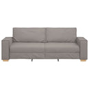 3-personers sofa Gråbrun 220 cm Stof