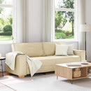 3-personers sofa Creme 220 cm Stof