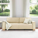 3-personers sofa Creme 220 cm Stof