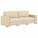3-personers sofa Creme 220 cm Stof