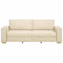 3-personers sofa Creme 220 cm Stof