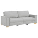 3-personers sofa skygrå 220x78x84 cm stof