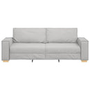 3-personers sofa skygrå 220x78x84 cm stof