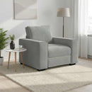 sofastol 100x78x84 cm fløjl lysegrå