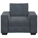 sofastol 100x78x84 cm fløjl mørkegrå