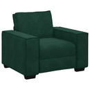 sofastol 100x78x84 cm fløjl lysegrøn