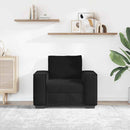 sofastol 100x78x84 cm fløjl sort