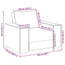 sofastol 100x78x84 cm fløjl sort