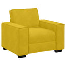 sofastol 100x78x84 cm fløjl gul