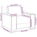 sofastol 100x78x84 cm fløjl gul