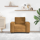 sofastol 100x78x84 cm fløjl brun