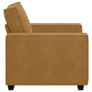 sofastol 100x78x84 cm fløjl brun