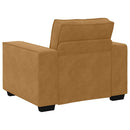 sofastol 100x78x84 cm fløjl brun