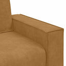 sofastol 100x78x84 cm fløjl brun