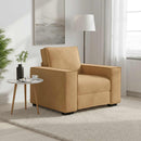 sofastol 100x78x84 cm fløjl brun