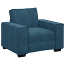 sofastol 100x78x84 cm fløjl blå