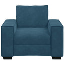 sofastol 100x78x84 cm fløjl blå