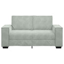 2-personers sofa 160x78x84 cm velour lysegrå