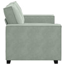 2-personers sofa 160x78x84 cm velour lysegrå