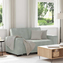 2-personers sofa 160x78x84 cm velour lysegrå