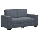 2-personers sofa 160x78x84 cm velour mørkegrå