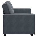2-personers sofa 160x78x84 cm velour mørkegrå
