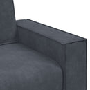 2-personers sofa 160x78x84 cm velour mørkegrå