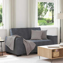 2-personers sofa 160x78x84 cm velour mørkegrå
