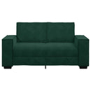 2-personers sofa 160x78x84 cm fløjl mørkegrøn