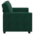 2-personers sofa 160x78x84 cm fløjl mørkegrøn