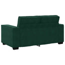 2-personers sofa 160x78x84 cm fløjl mørkegrøn